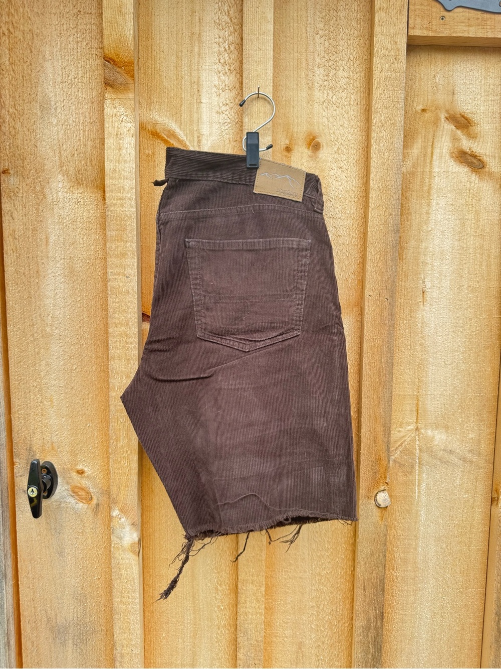Men's Dark Brown Corduroy Shorts